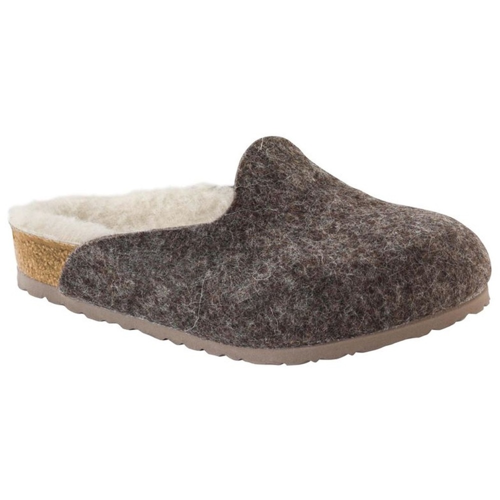 NEW!! Boys Birkenstock Amsterdam Cacao Happy Lamb Beige Clog Size 8N US/26EU